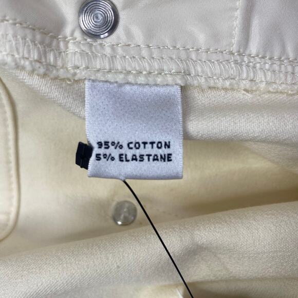 ST JOHN Sport Off White Jeans 5 Pocket Stretch Spring Nautical Preppy Womens 16 - Picture 9 of 11
